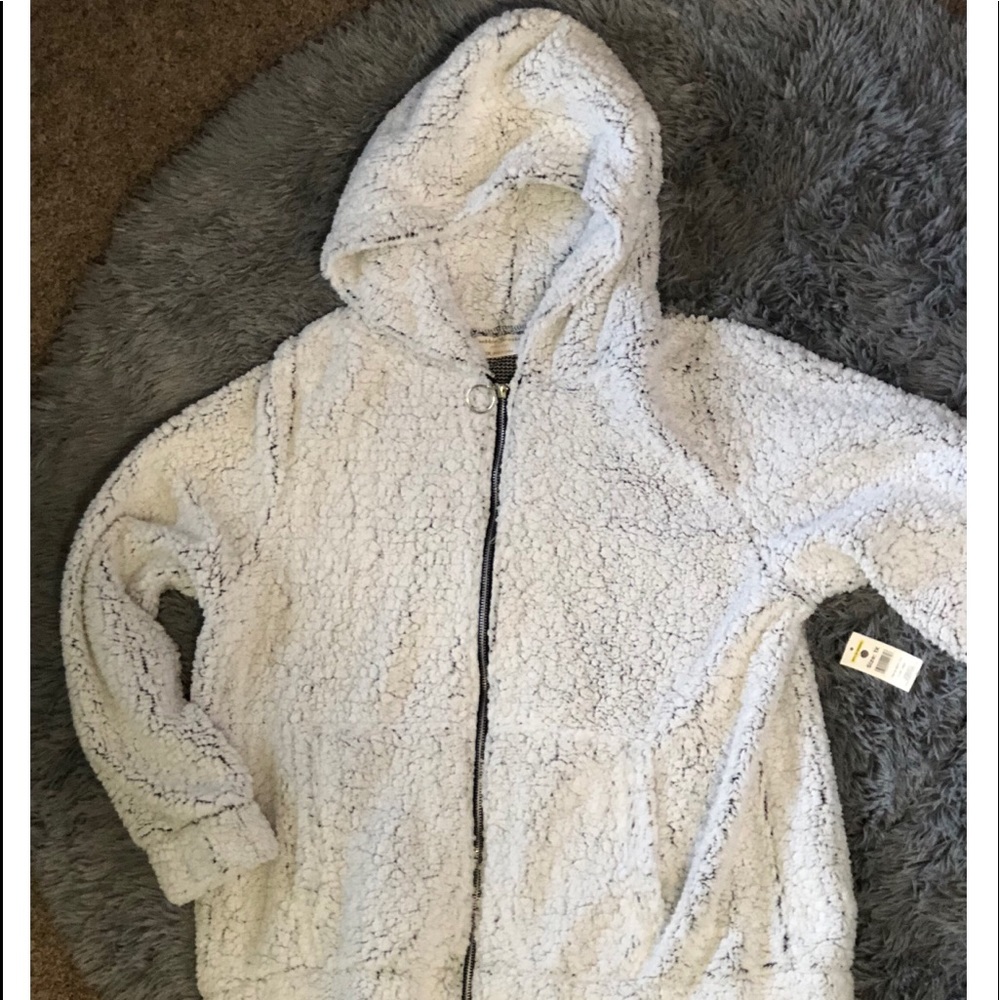 Plus size fleece hoodie